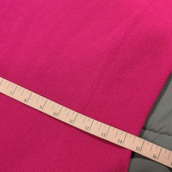 Talbots 100% Merino Wool Fuschia Sweater Dress - Picture 12 of 14